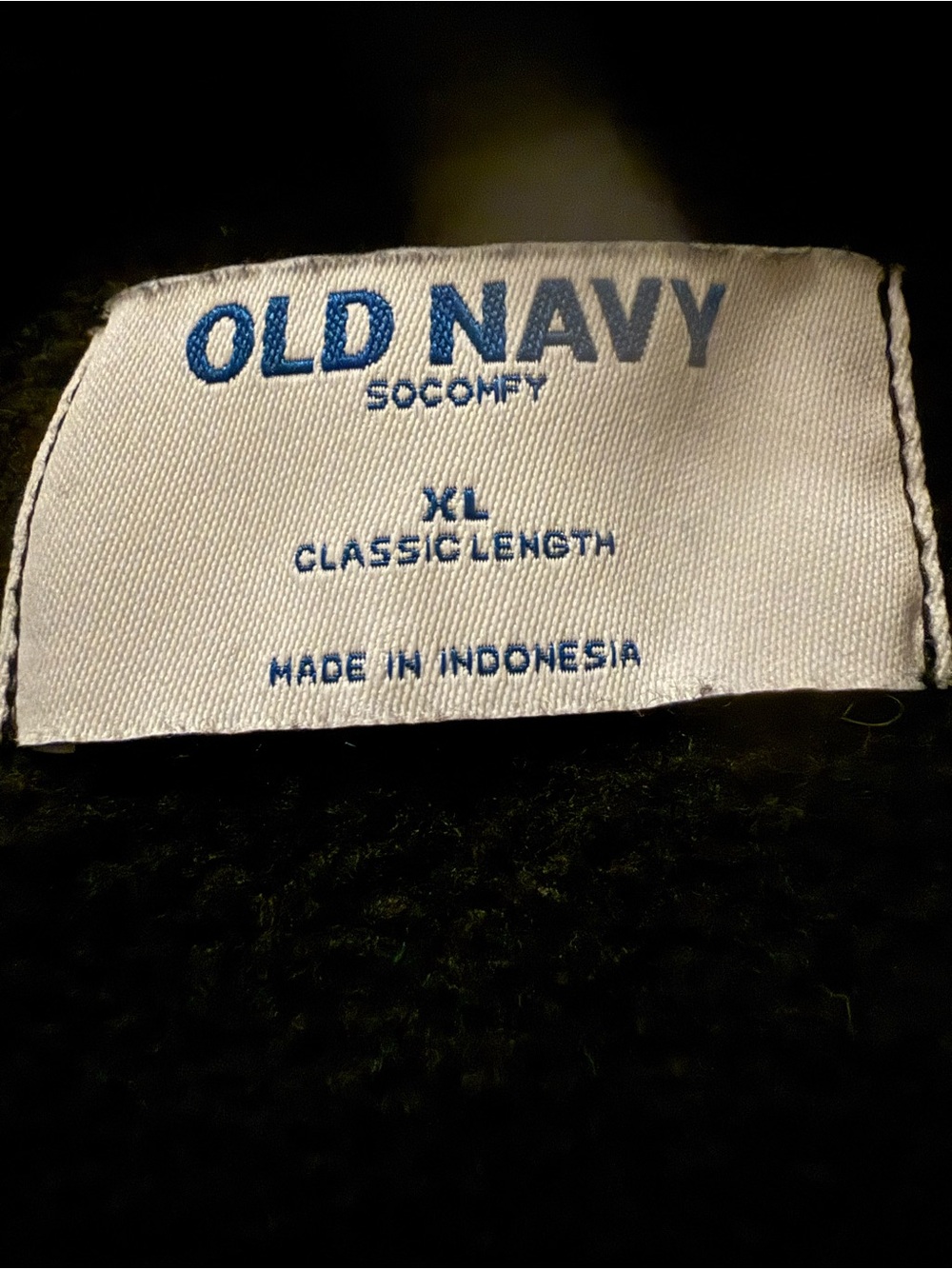 Old Navy Black Knit hoodie- XL